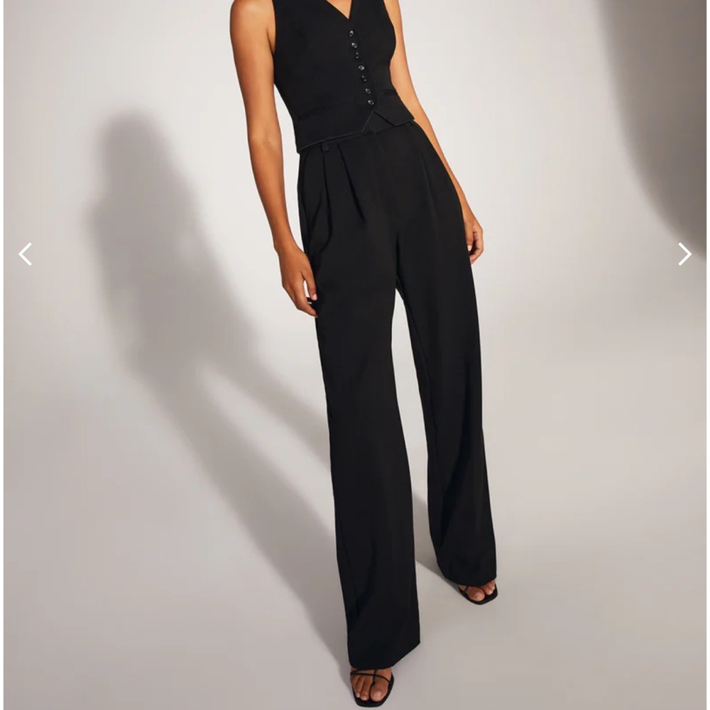 Favorite Daughter Black Wide Leg Pants (Tall)